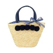 Souza Tas Delphine pompons, marineblauw
